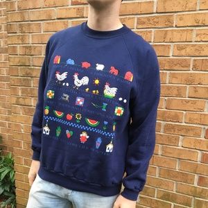 Graphic Pullover Sweater
